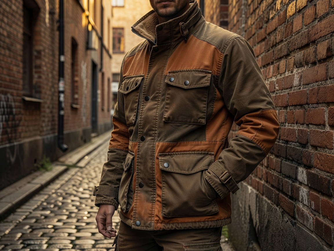 Swedish Workwear Streetwear Hybrid Jacket in Earth Tone